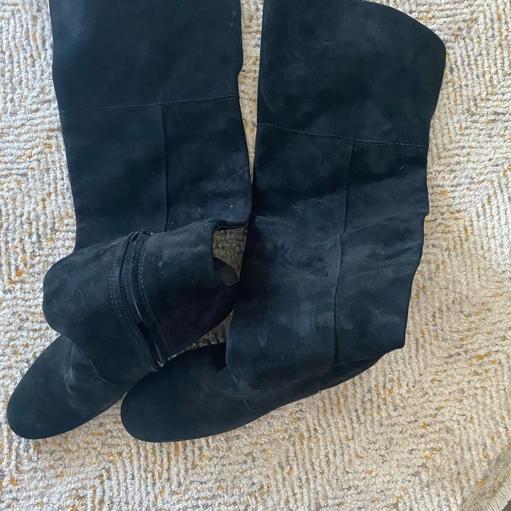 Frye suede over knee boots